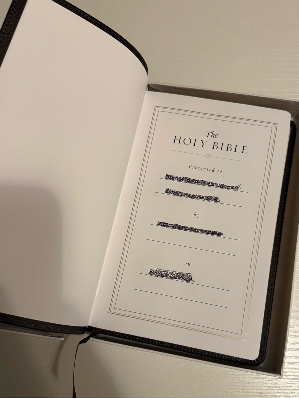 Thinline Bible - Deep Brown Buffalo Leather